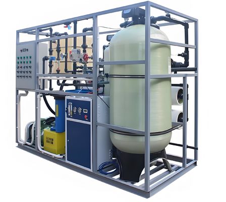 سعر جيد مرشح الوسائط المتعددة نظام تحلية مياه البحر مع مضخة Filmtec / Grundfos الانترنت