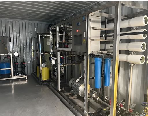 سعر جيد معدل استرداد 50-70٪ نظام RO الحاويات تعمل بواسطة مضخة Grundfos / CNP الانترنت